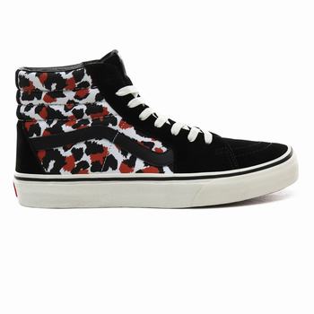 Damske Kotnikove Tenisky Vans Leopard Sk8-Hi Leopard Čierne/Biele VA98TFZYD